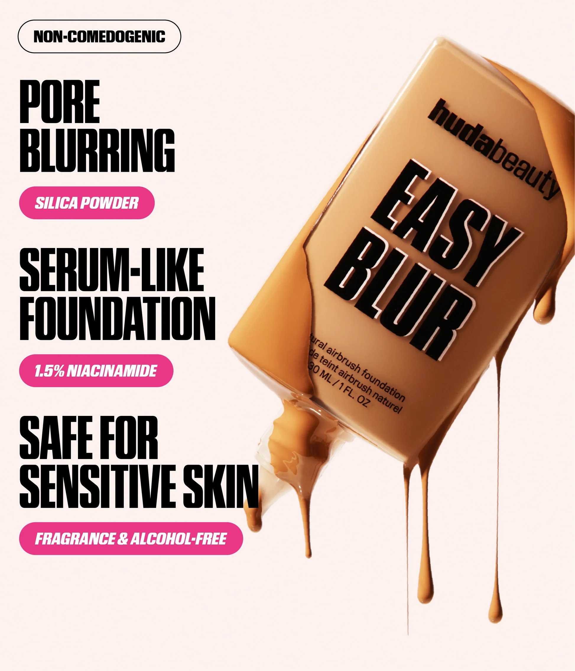 Easy Blur Natural Airbrush Foundation With Niacinamide